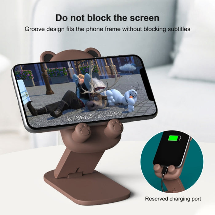 DK-XX-111 Soporte de escritorio plegable para teléfono retráctil con animales de dibujos animados