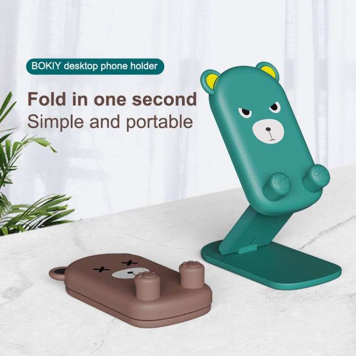 DK-XX-111 Soporte de escritorio plegable para teléfono retráctil con animales de dibujos animados