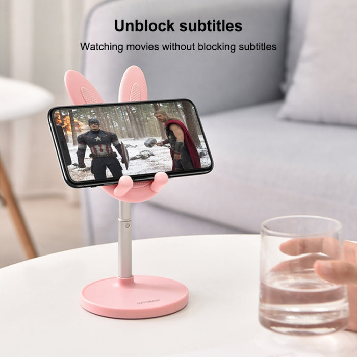 03247 Soporte de escritorio plegable para teléfono retráctil con forma de conejo