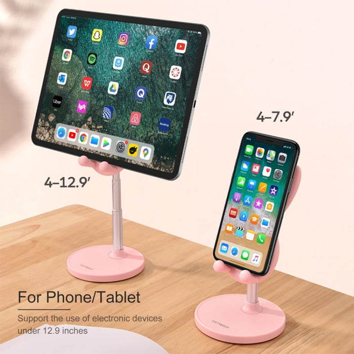 03247 Soporte de escritorio plegable para teléfono retráctil con forma de conejo