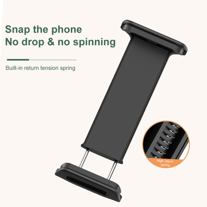 ZM17 Soporte giratorio retráctil para teléfono de escritorio para selfies al aire libre para teléfonos móviles/tabletas de 4,6-7,8 pulgadas