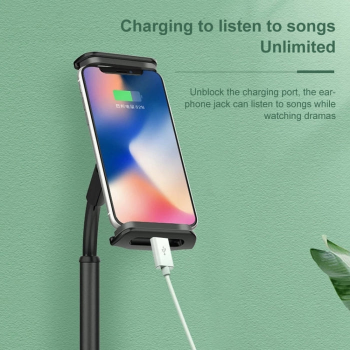ZM17 Soporte giratorio retráctil para teléfono de escritorio para selfies al aire libre para teléfonos móviles/tabletas de 4,6-7,8 pulgadas