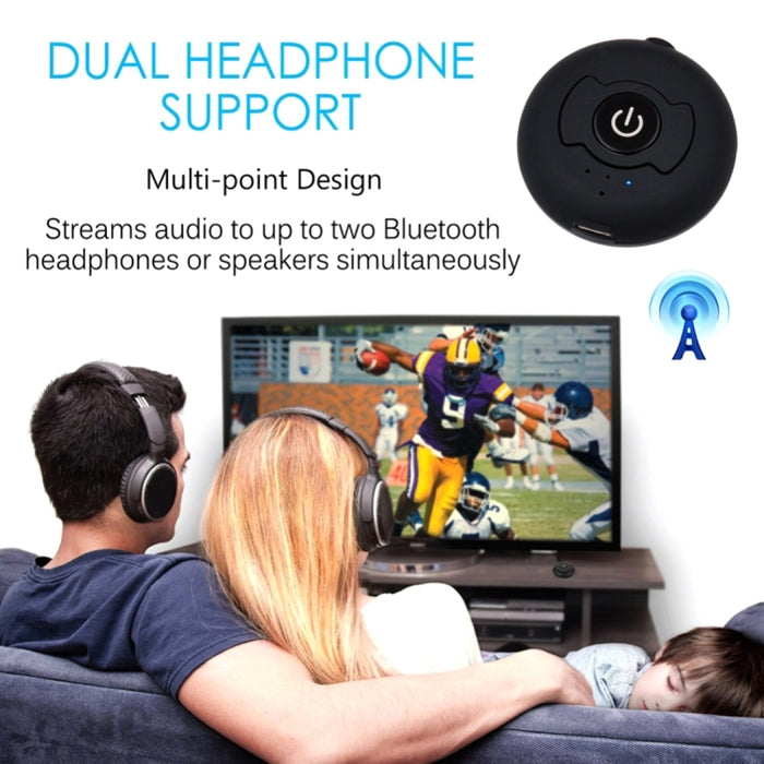 Transmisor de audio Bluetooth 4.0 multipunto portátil H366T para iPhone, Samsung, HTC, Sony, Google, Huawei, Xiaomi y otros teléfonos inteligentes
