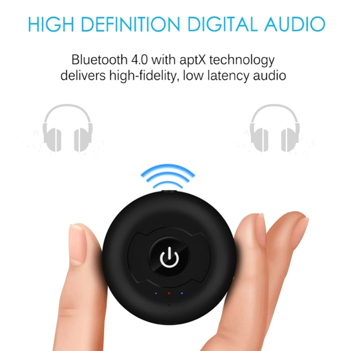 Transmisor de audio Bluetooth 4.0 multipunto portátil H366T para iPhone, Samsung, HTC, Sony, Google, Huawei, Xiaomi y otros teléfonos inteligentes