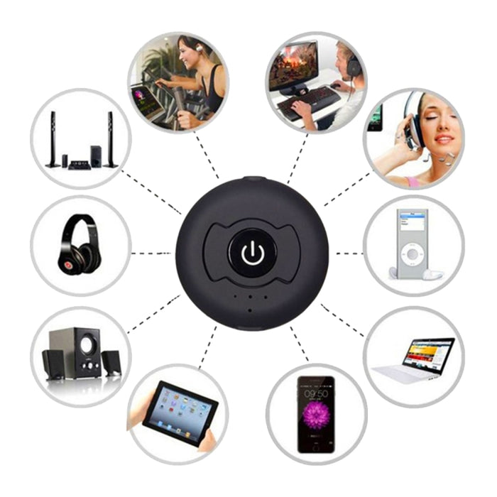 Transmisor de audio Bluetooth 4.0 multipunto portátil H366T para iPhone, Samsung, HTC, Sony, Google, Huawei, Xiaomi y otros teléfonos inteligentes