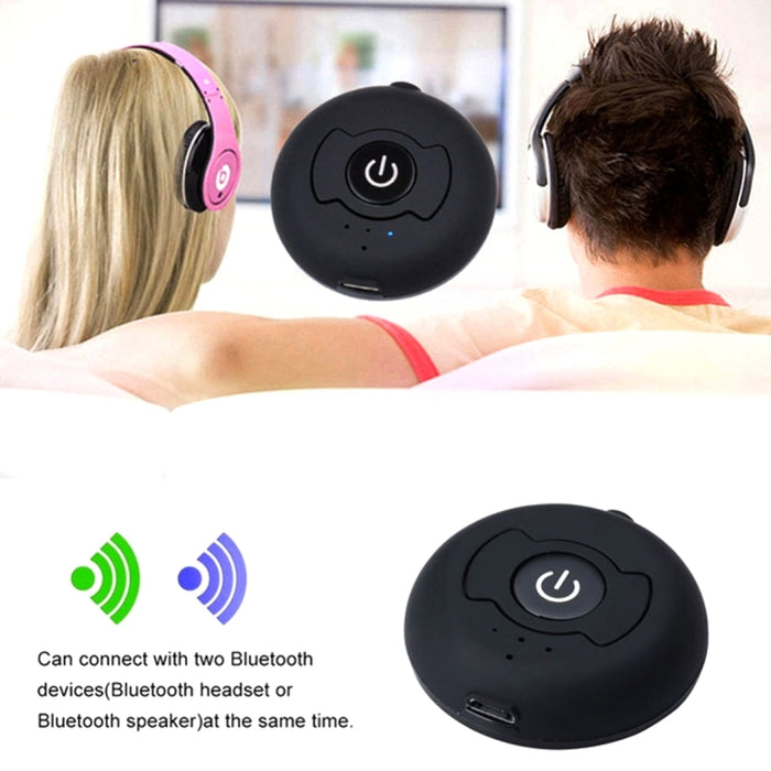 Transmisor de audio Bluetooth 4.0 multipunto portátil H366T para iPhone, Samsung, HTC, Sony, Google, Huawei, Xiaomi y otros teléfonos inteligentes