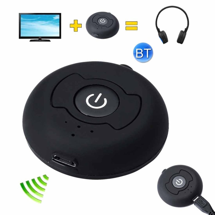 Transmisor de audio Bluetooth 4.0 multipunto portátil H366T para iPhone, Samsung, HTC, Sony, Google, Huawei, Xiaomi y otros teléfonos inteligentes