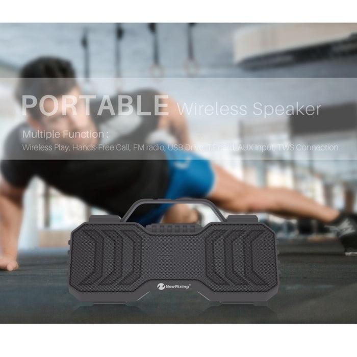 Altavoz estéreo Bluetooth inalámbrico portátil NewRixing NR-2029 compatible con función TWS