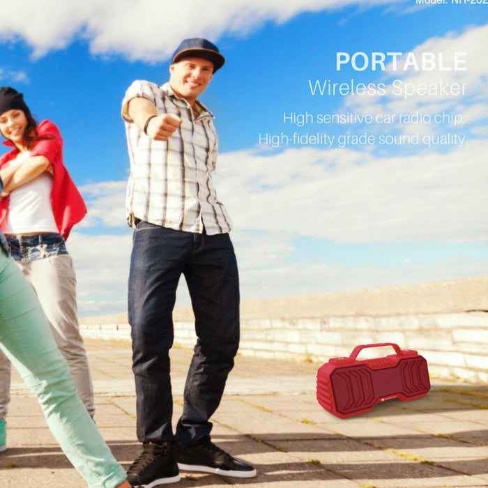 Altavoz estéreo Bluetooth inalámbrico portátil NewRixing NR-2029 compatible con función TWS