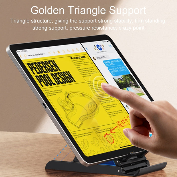 USAMS US-ZJ073 Soporte plegable retráctil para teléfono y tableta de escritorio