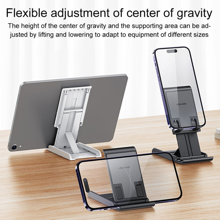 USAMS US-ZJ073 Soporte plegable retráctil para teléfono y tableta de escritorio