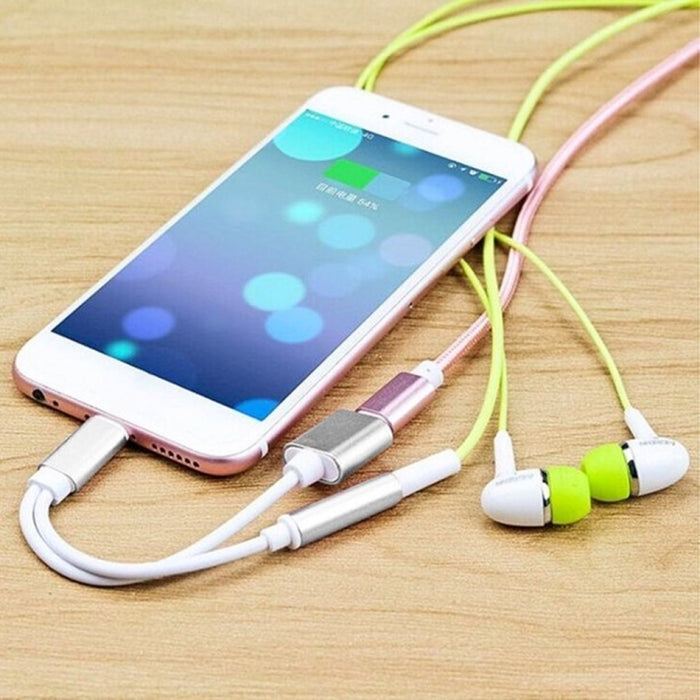 Cable adaptador de cargador hembra de 10cm y 8 pines a hembra de audio de 3,5 mm a macho de 8 pines, compatible con todos los sistemas iOS