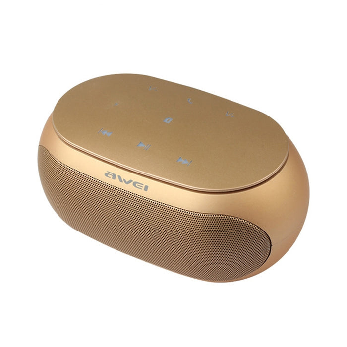 Altavoz Bluetooth inalámbrico Wei Y200 con botones táctiles, compatible con línea auxiliar y tarjeta TF