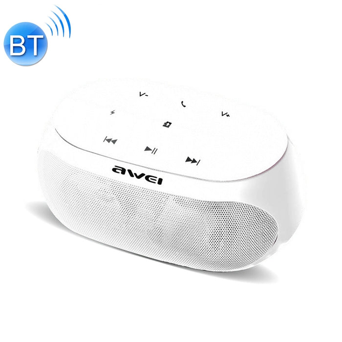 Altavoz Bluetooth inalámbrico Wei Y200 con botones táctiles, compatible con línea auxiliar y tarjeta TF