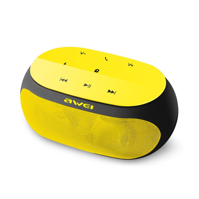 Altavoz Bluetooth inalámbrico Wei Y200 con botones táctiles, compatible con línea auxiliar y tarjeta TF