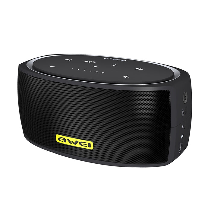 Wei Y210 Altavoz Bluetooth inalámbrico portátil V4.2 con graves mejorados, compatible con tarjeta NFC/TF/AUX