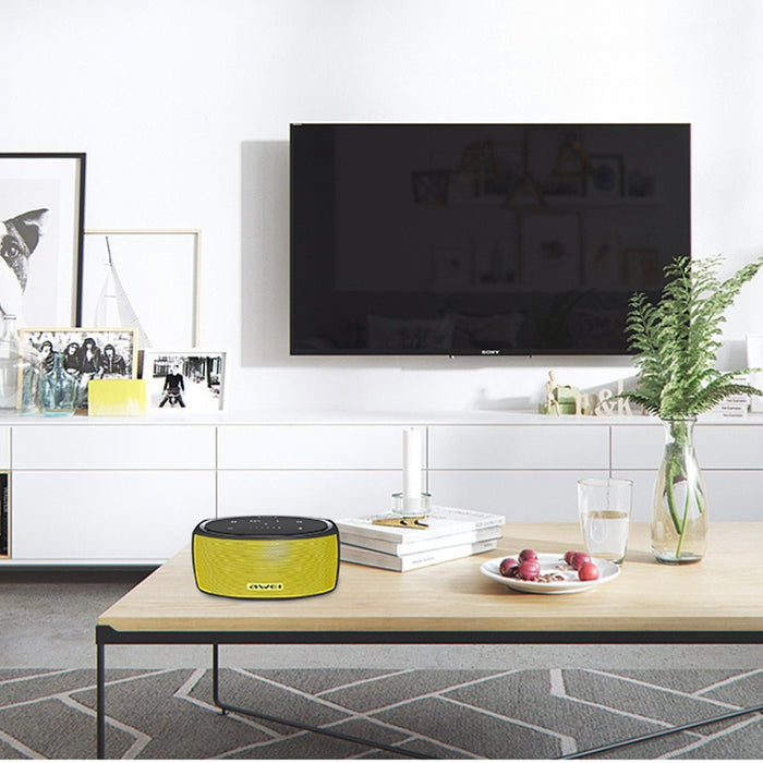 Wei Y210 Altavoz Bluetooth inalámbrico portátil V4.2 con graves mejorados, compatible con tarjeta NFC/TF/AUX
