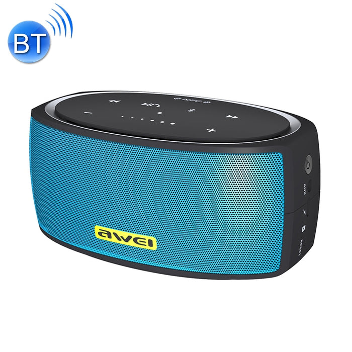 Wei Y210 Altavoz Bluetooth inalámbrico portátil V4.2 con graves mejorados, compatible con tarjeta NFC/TF/AUX