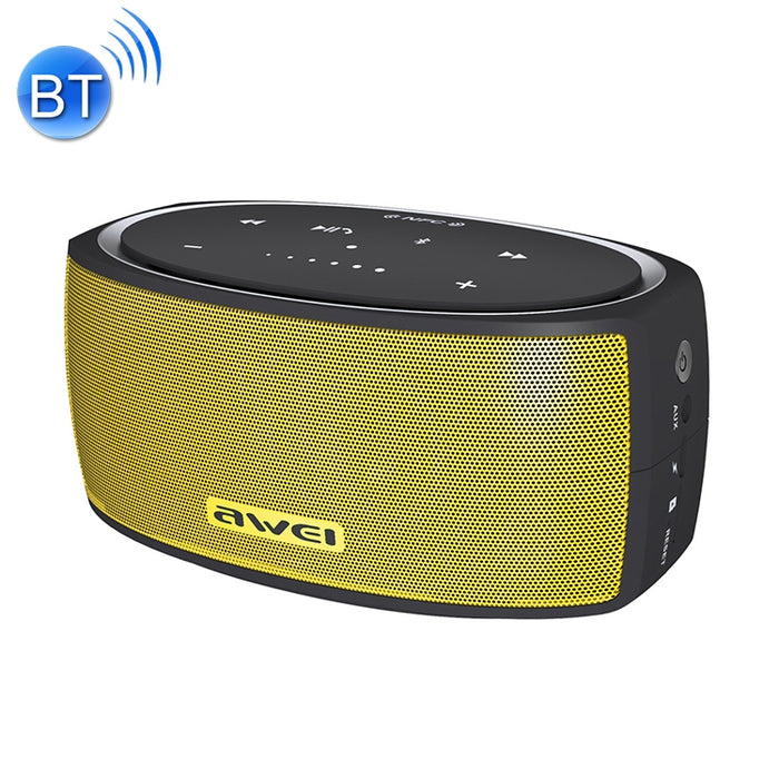Wei Y210 Altavoz Bluetooth inalámbrico portátil V4.2 con graves mejorados, compatible con tarjeta NFC/TF/AUX
