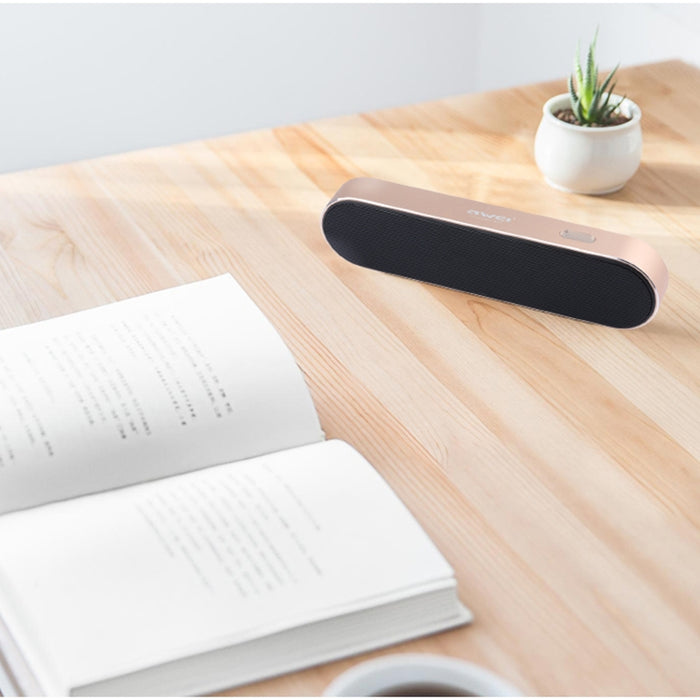 Wei Y220 Altavoz Bluetooth inalámbrico portátil V4.2 con sonido estéreo 3D claro HD y cancelación de ruido, compatible con tarjeta TF/AUX