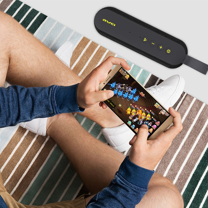 Wei Y230 Altavoz Bluetooth inalámbrico portátil V4.2 con sonido HD y graves mejorados, micrófono incorporado, compatible con NFC/U Disk/tarjeta TF/AUX