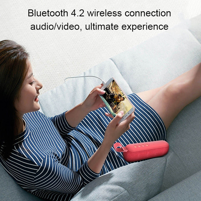 Wei Y230 Altavoz Bluetooth inalámbrico portátil V4.2 con sonido HD y graves mejorados, micrófono incorporado, compatible con NFC/U Disk/tarjeta TF/AUX
