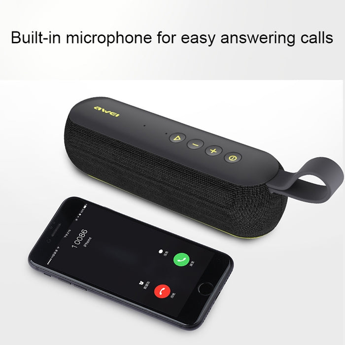 Wei Y230 Altavoz Bluetooth inalámbrico portátil V4.2 con sonido HD y graves mejorados, micrófono incorporado, compatible con NFC/U Disk/tarjeta TF/AUX