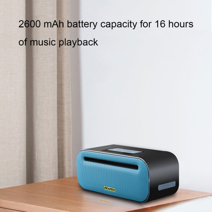 Altavoz Bluetooth inalámbrico Wei Y600 con estéreo 3D, micrófono incorporado, compatible con tarjeta TF/AUX/NFC
