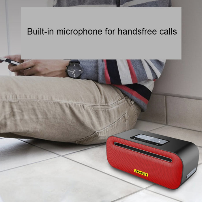 Altavoz Bluetooth inalámbrico Wei Y600 con estéreo 3D, micrófono incorporado, compatible con tarjeta TF/AUX/NFC