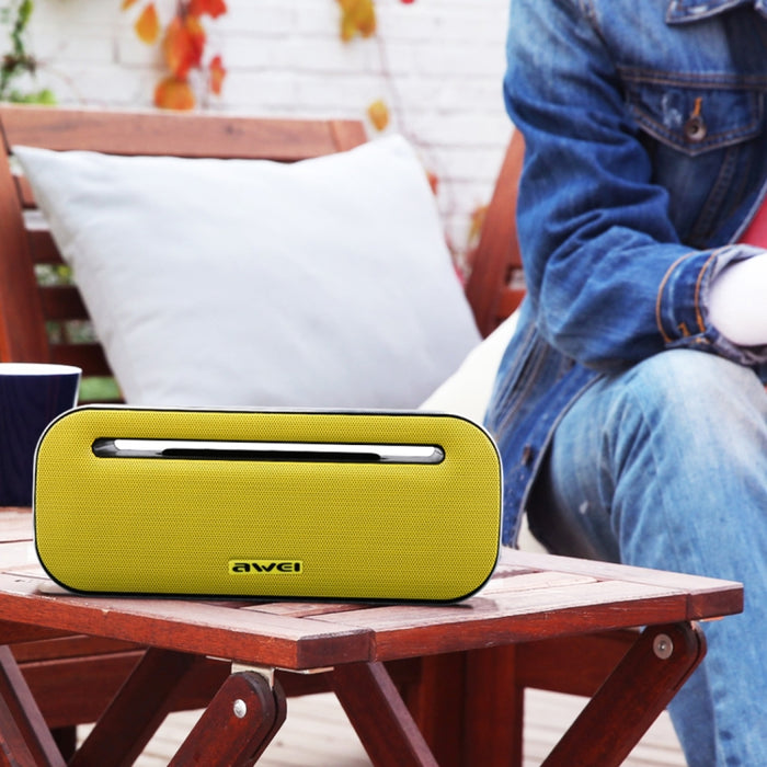 Altavoz Bluetooth inalámbrico Wei Y600 con estéreo 3D, micrófono incorporado, compatible con tarjeta TF/AUX/NFC