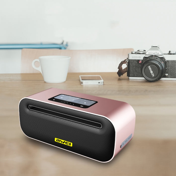 Altavoz Bluetooth inalámbrico Wei Y600 con estéreo 3D, micrófono incorporado, compatible con tarjeta TF/AUX/NFC