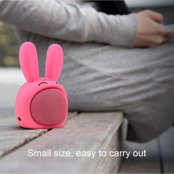 Awei Y700 Mini Altavoz Bluetooth Inalámbrico Conejo Portátil, Micrófono Incorporado, Soporte AUX/Llamada Manos Libres