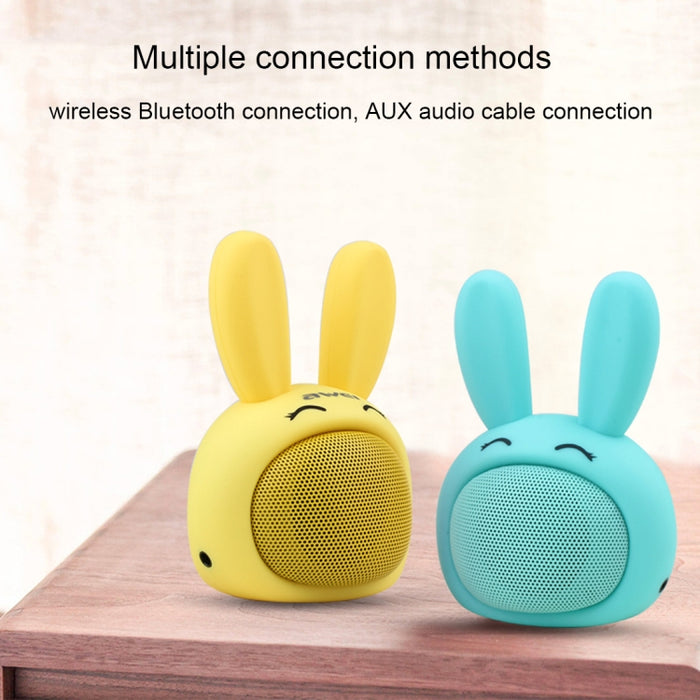 Awei Y700 Mini Altavoz Bluetooth Inalámbrico Conejo Portátil, Micrófono Incorporado, Soporte AUX/Llamada Manos Libres