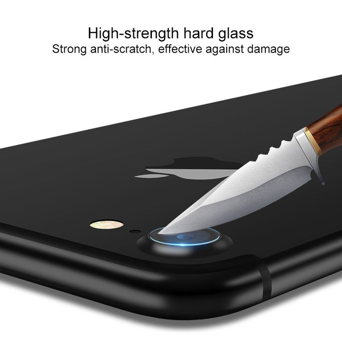 Para iPhone 7 Protector de lente de cámara trasera circular Película protectora de vidrio templado