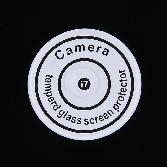 Para iPhone 7 Protector de lente de cámara trasera circular Película protectora de vidrio templado