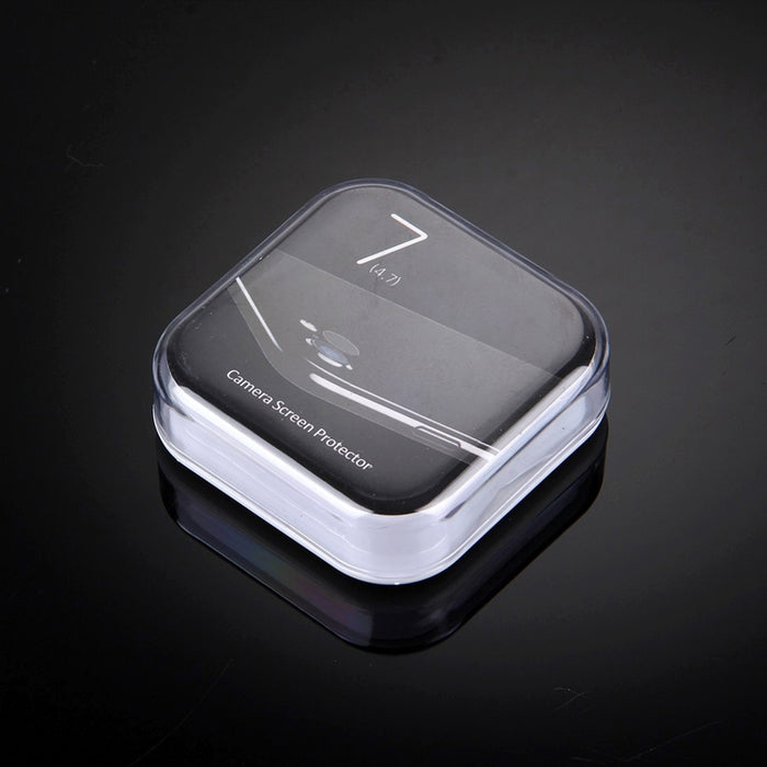 Para iPhone 7 Protector de lente de cámara trasera circular Película protectora de vidrio templado