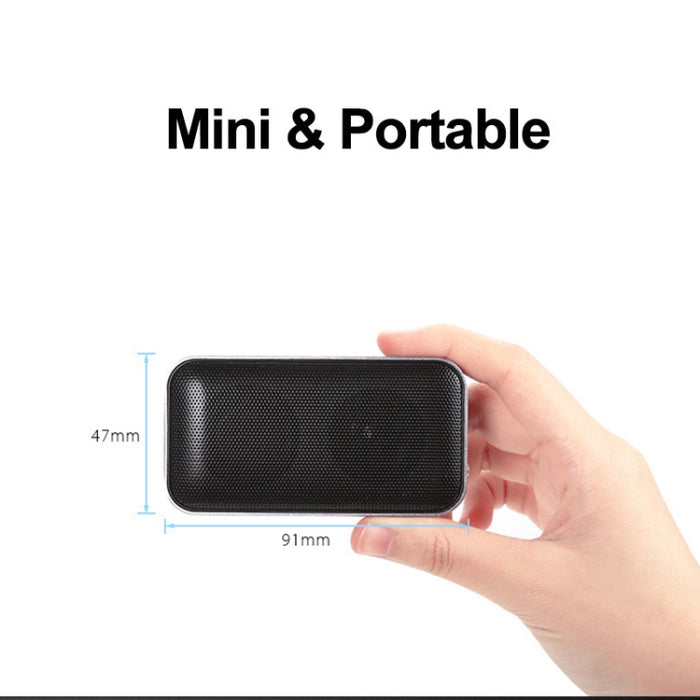 BT209 Mini altavoz inalámbrico ultrafino portátil para exteriores con Bluetooth, compatible con tarjeta TF y llamadas manos libres