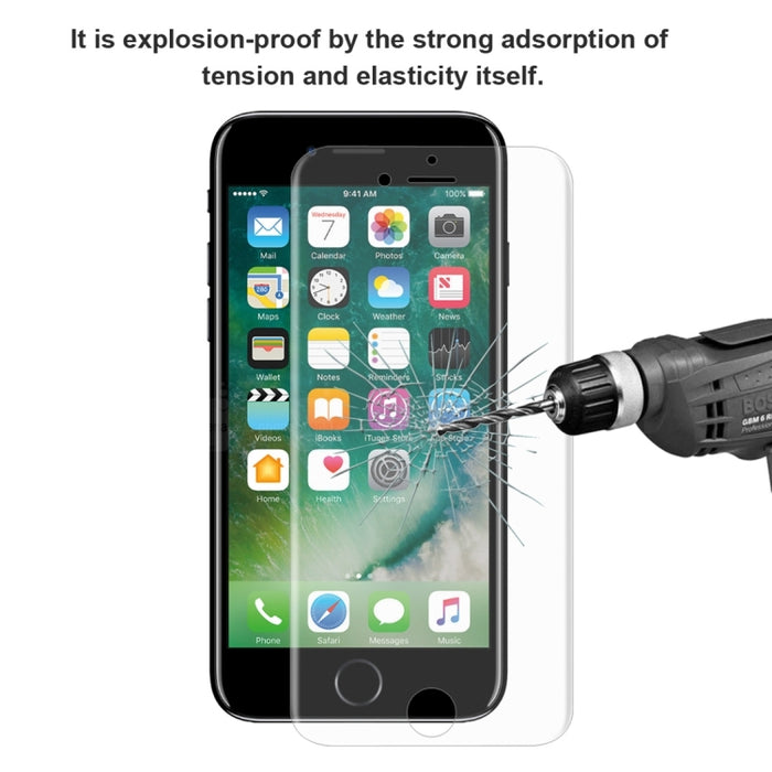 ENKAY Hat-Prince 0,1 mm 3D Protector de pantalla completa Película de hidrogel a prueba de explosiones para iPhone SE 2020/8/7, material TPU + TPE + PET
