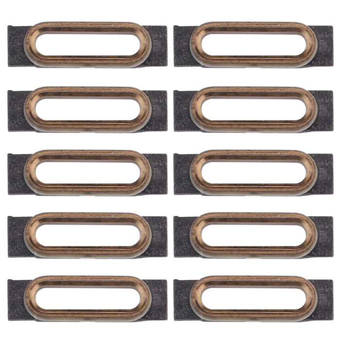 10 PCS para soportes de retención del puerto de carga del iPhone 7, For 7 Black, For 7 Gold, For 7 Rose Gold, For 7 Silver