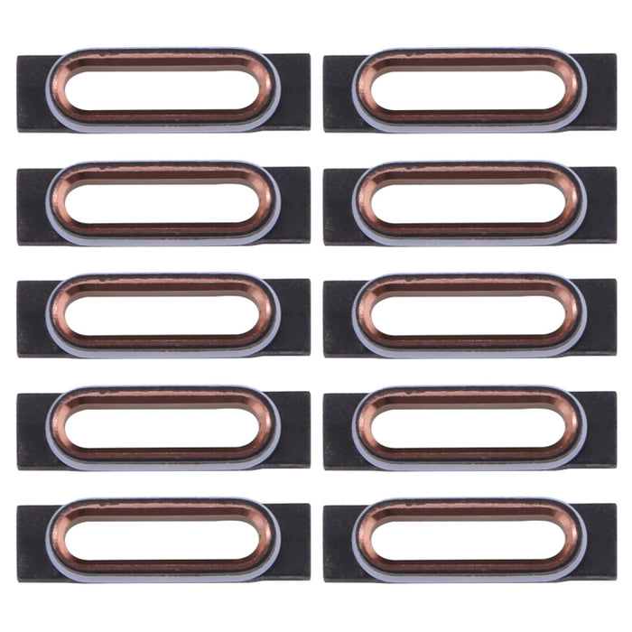 10 PCS para soportes de retención del puerto de carga del iPhone 7, For 7 Black, For 7 Gold, For 7 Rose Gold, For 7 Silver