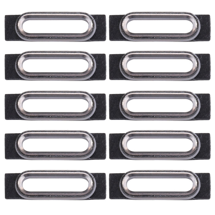 10 PCS para soportes de retención del puerto de carga del iPhone 7, For 7 Black, For 7 Gold, For 7 Rose Gold, For 7 Silver
