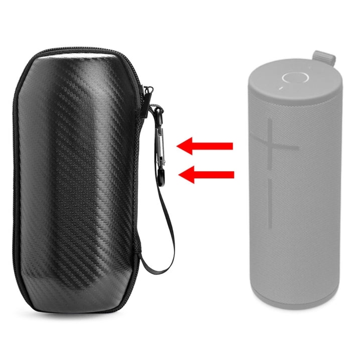 Para Logitech UE BOOM 3 Altavoz Bluetooth inalámbrico al aire libre bolsa protectora de fibra de carbono caja de almacenamiento