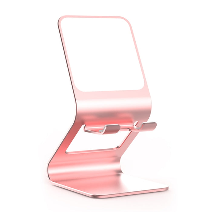 Soporte de escritorio de metal multifuncional universal para teléfono móvil/tableta PC con espejo de maquillaje