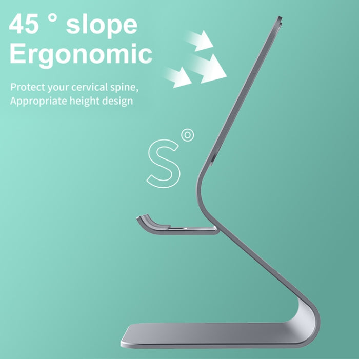 Soporte de escritorio de metal multifuncional universal para teléfono móvil/tableta PC con espejo de maquillaje