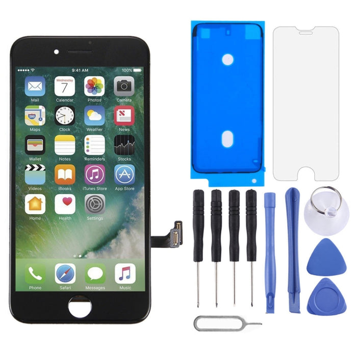Montaje completo de pantalla LCD y digitalizador para iPhone 7, For iPhone 7, i7 Black