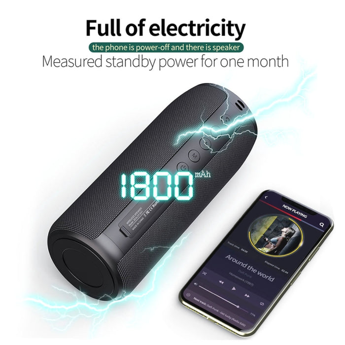 ZEALOT S51 Altavoz Bluetooth estéreo portátil con micrófono incorporado, compatible con llamadas manos libres, tarjeta TF y AUX