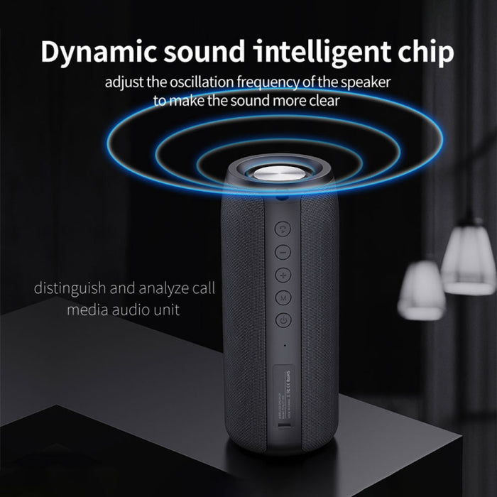 ZEALOT S51 Altavoz Bluetooth estéreo portátil con micrófono incorporado, compatible con llamadas manos libres, tarjeta TF y AUX
