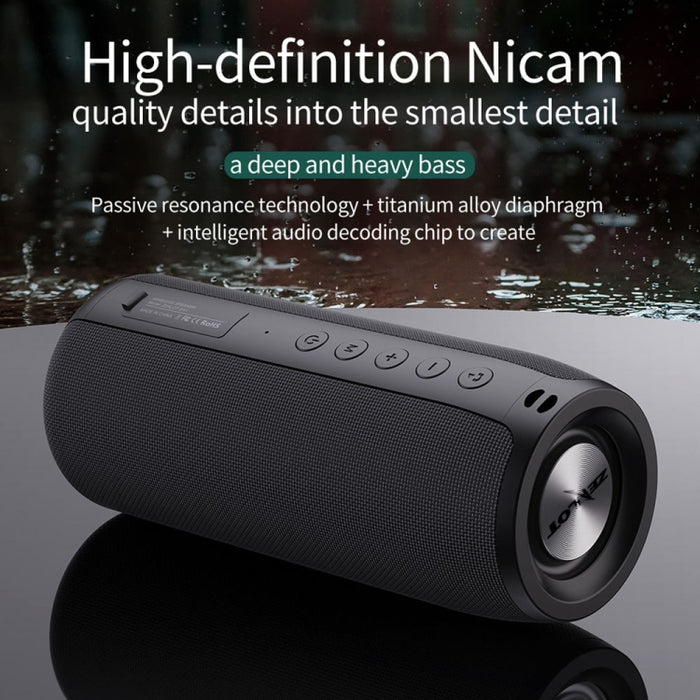 ZEALOT S51 Altavoz Bluetooth estéreo portátil con micrófono incorporado, compatible con llamadas manos libres, tarjeta TF y AUX