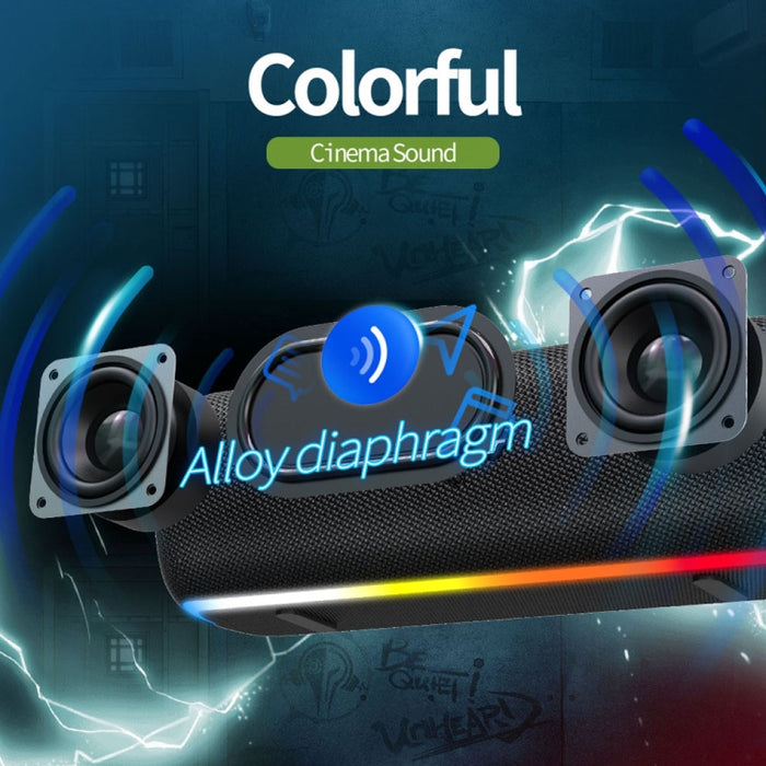 ZEALOT S55 Altavoz Bluetooth estéreo portátil con micrófono incorporado, compatible con llamadas manos libres, tarjeta TF y AUX