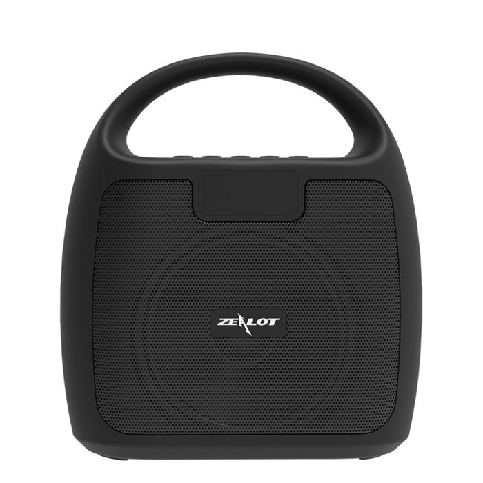ZEALOT S42 Altavoz Bluetooth inalámbrico con radio FM portátil con micrófono incorporado, compatible con llamadas manos libres, tarjeta TF y AUX